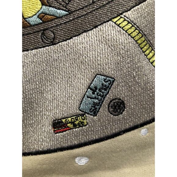 Rick And Mortuary Tan Embroidered Hood Men’s Sz Medium Nowt - Picture 4 of 16